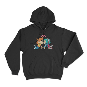 Scott And Ramona Kiss Unisex Hoodie Black 1