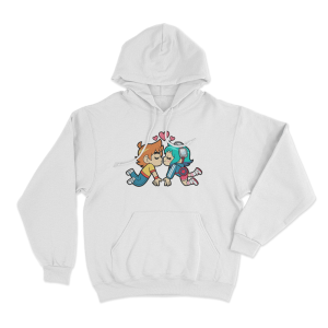 Scott And Ramona Kiss Unisex Hoodie White 1