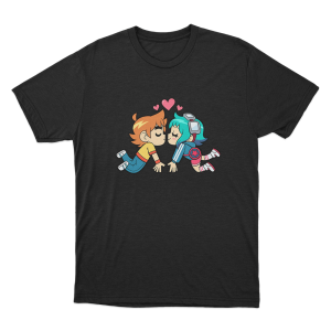 Scott And Ramona Kiss Unisex T Shirt Black