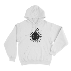 Scott Pilgrim Sex Bob Omb Logo Unisex Hoodie White 1