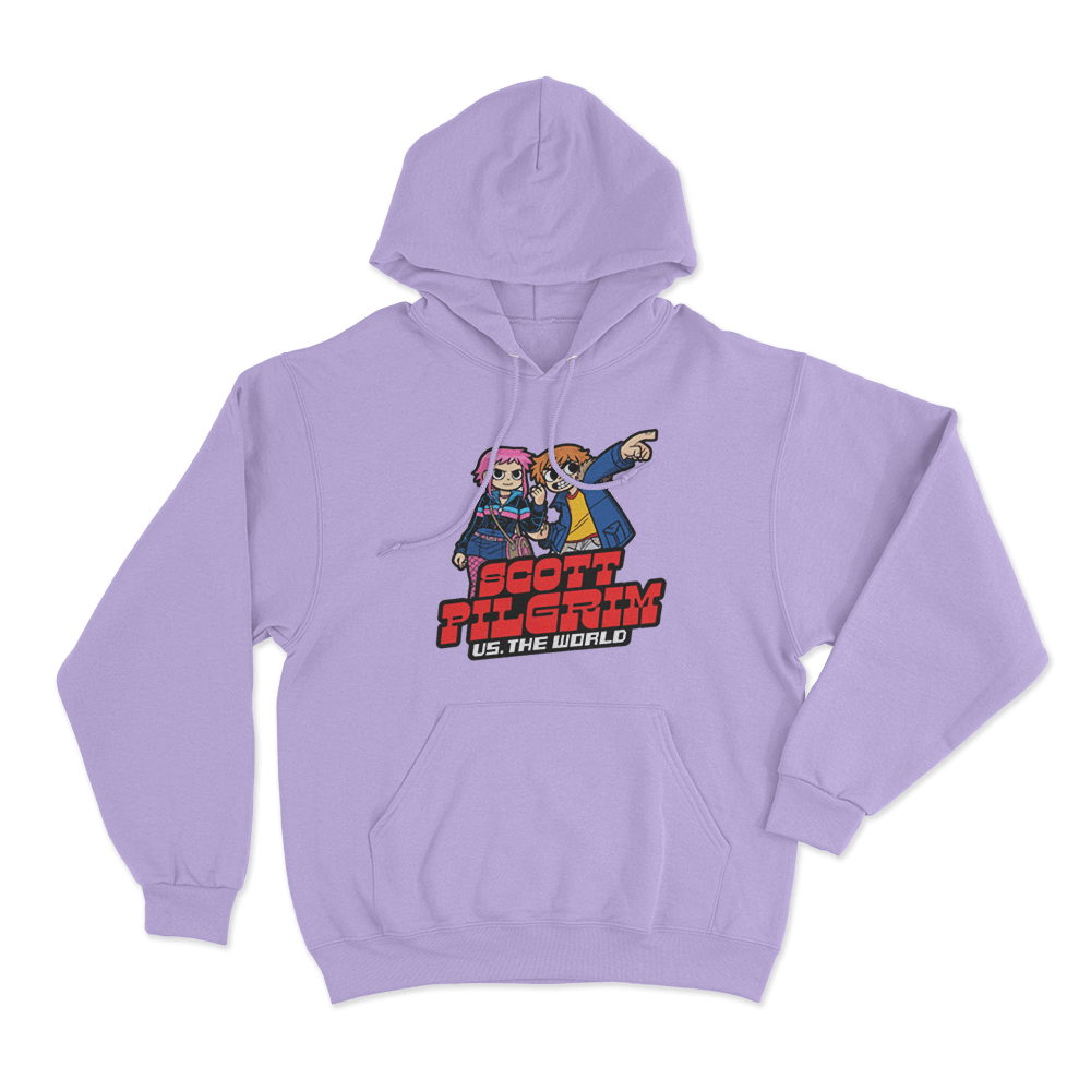 Scott Pilgrim Vs The World Cartoonish Unisex Hoodie Purple Scott Pilgrim Vs The World Cartoonish Unisex Hoodie Purple