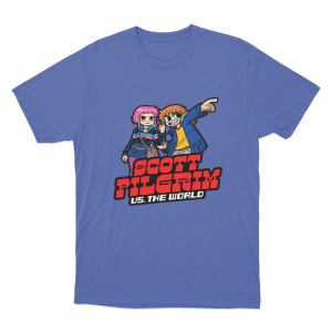 Scott Pilgrim Vs The World Cartoonish Unisex T Shirt Blue 1