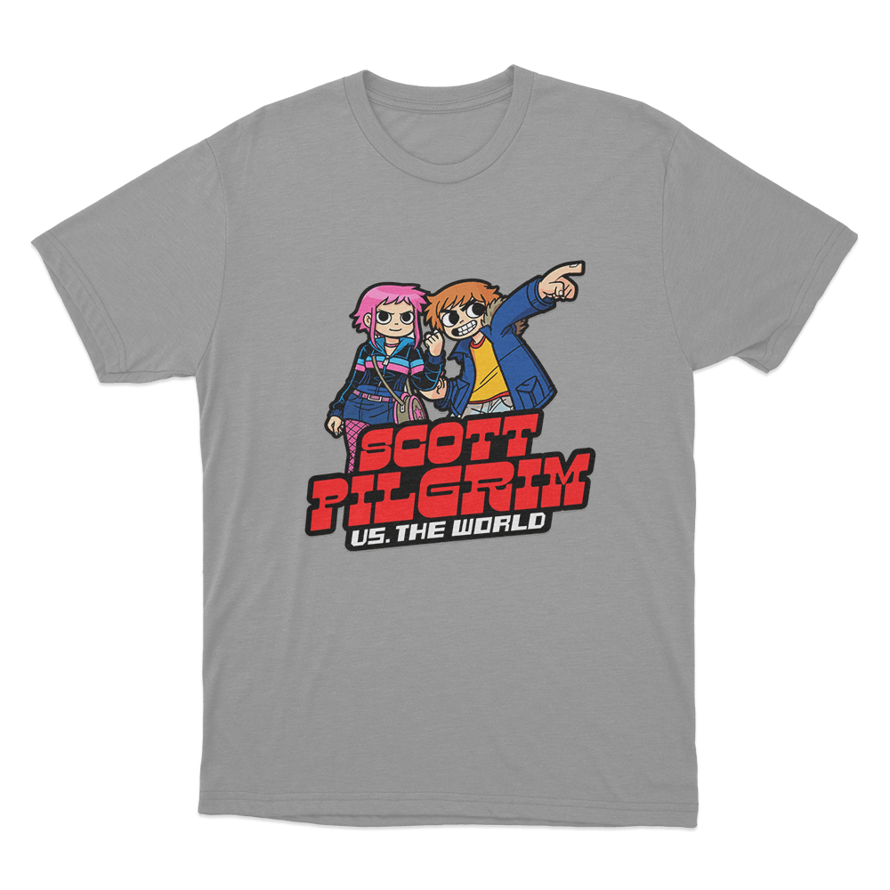 Scott Pilgrim Vs The World Cartoonish Unisex T Shirt Grey Scott Pilgrim Vs The World Cartoonish Unisex T Shirt Grey 1