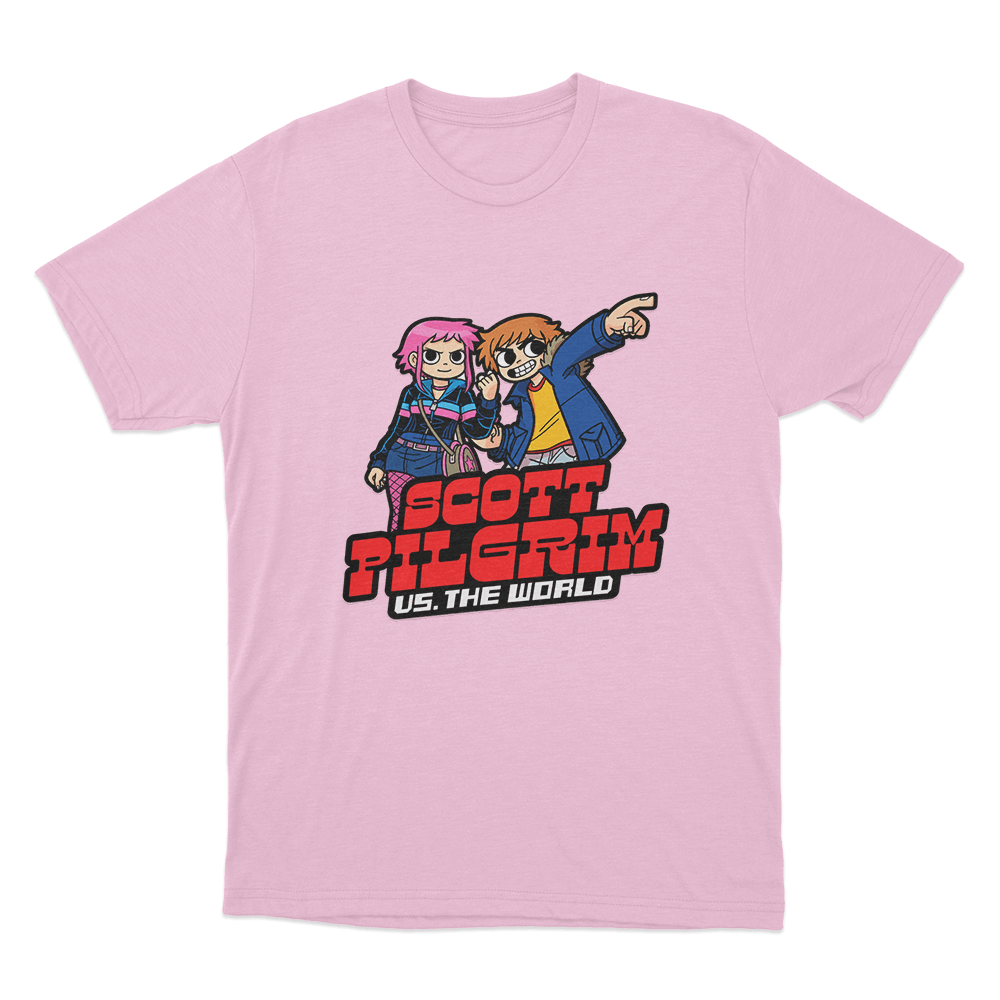 Scott Pilgrim Vs The World Cartoonish Unisex T Shirt Pink Scott Pilgrim Vs The World Cartoonish Unisex T Shirt Pink 1