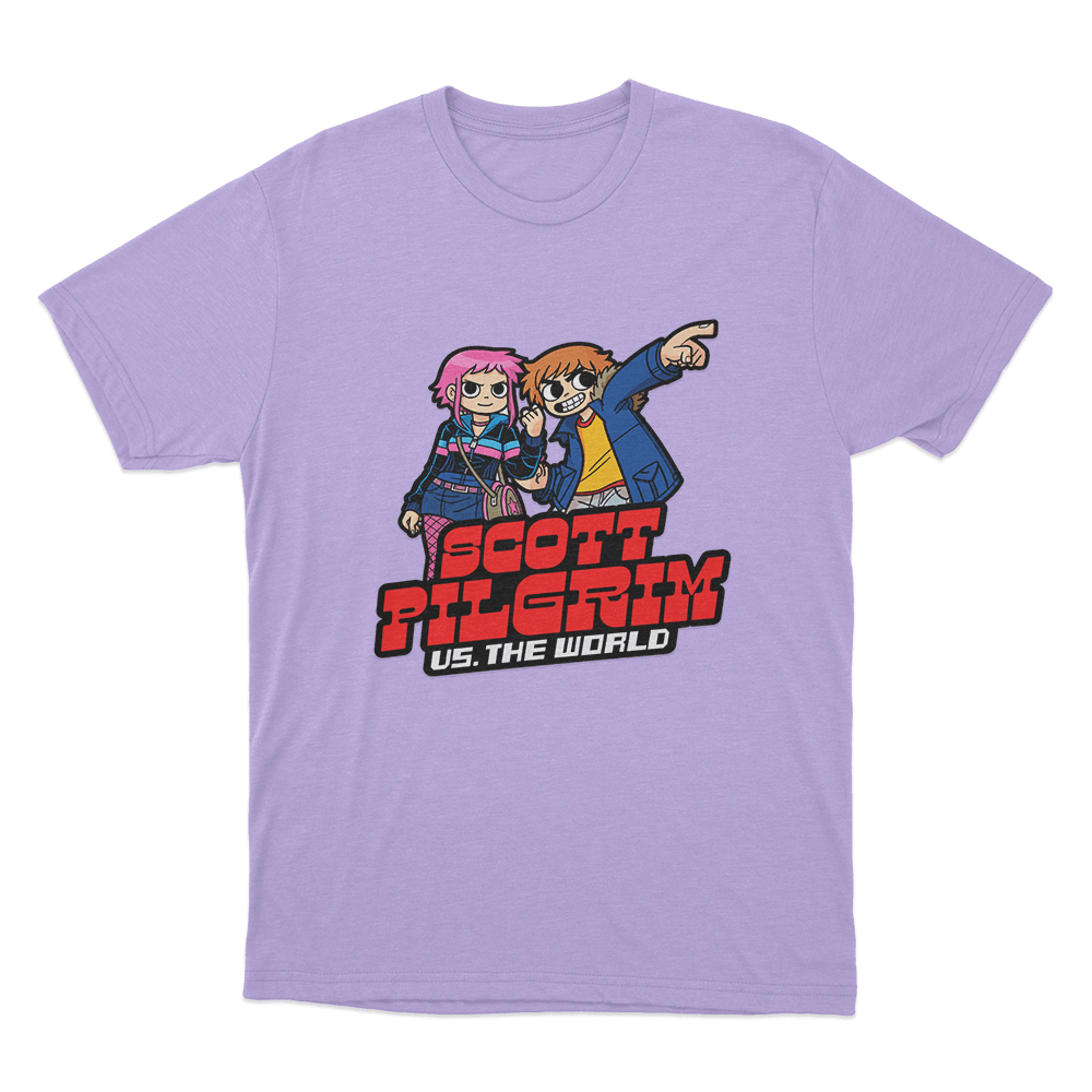 Scott Pilgrim Vs The World Cartoonish Unisex T Shirt Purple Scott Pilgrim Vs The World Cartoonish Unisex T Shirt Purple 1