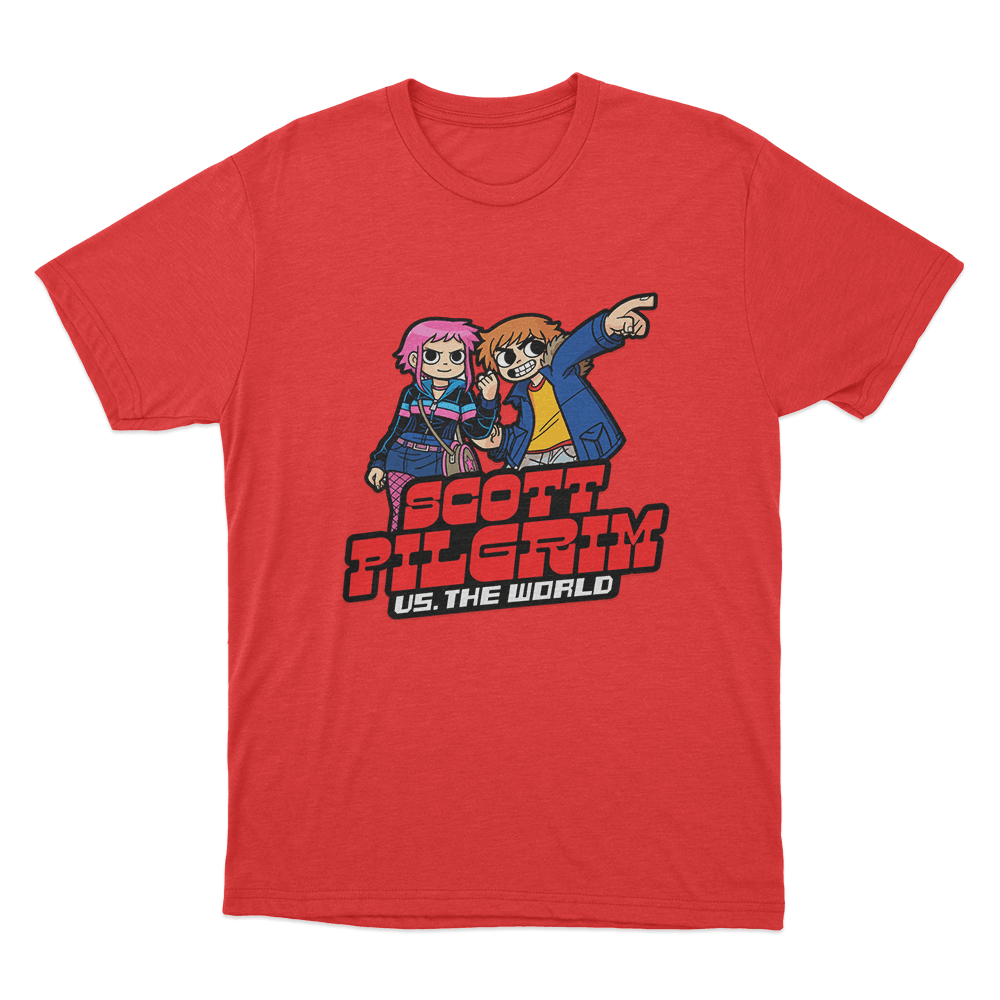 Scott Pilgrim Vs The World Cartoonish Unisex T Shirt Red Scott Pilgrim Vs The World Cartoonish Unisex T Shirt Red 1